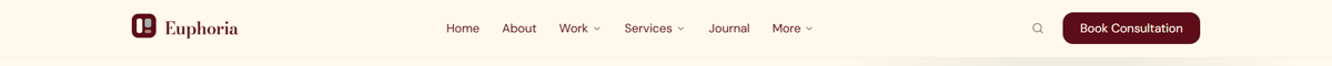 Website header module preview