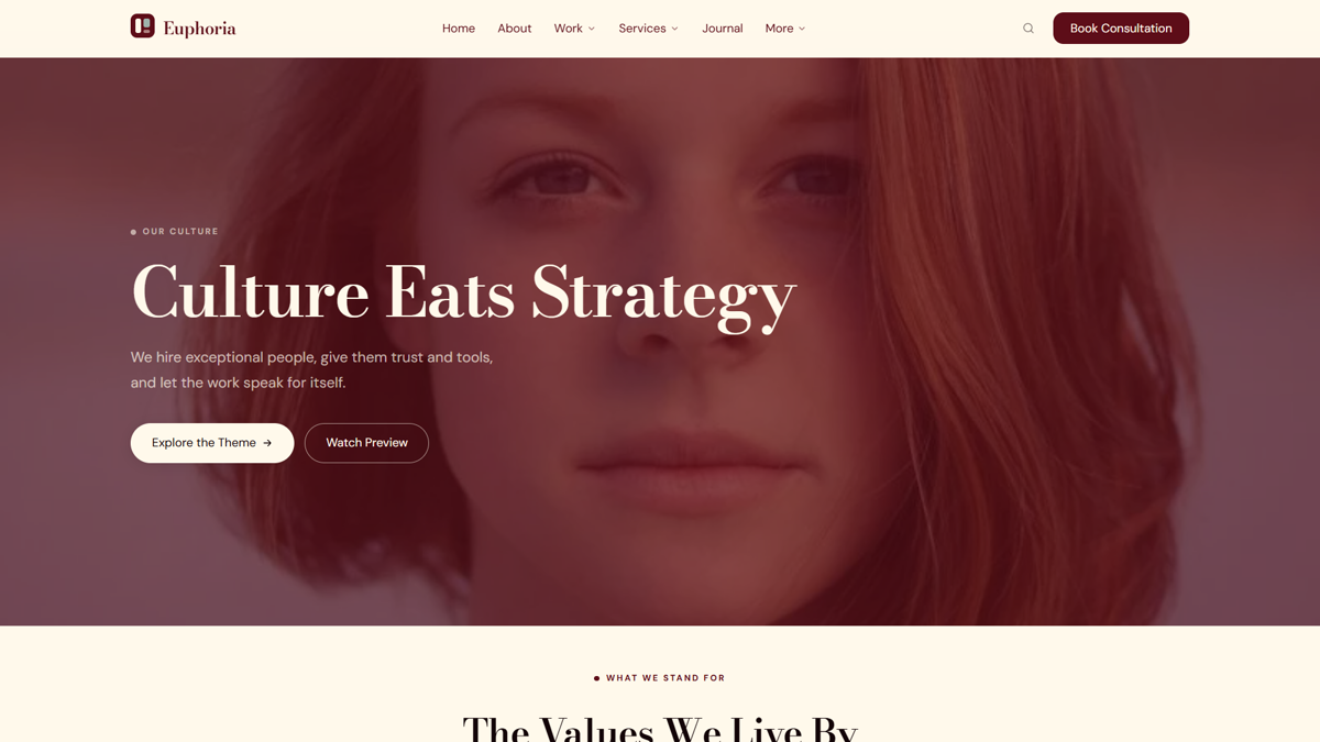 About Culture template preview