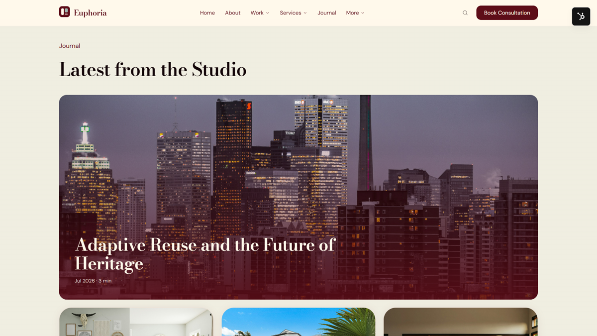 Blog Magazine template preview