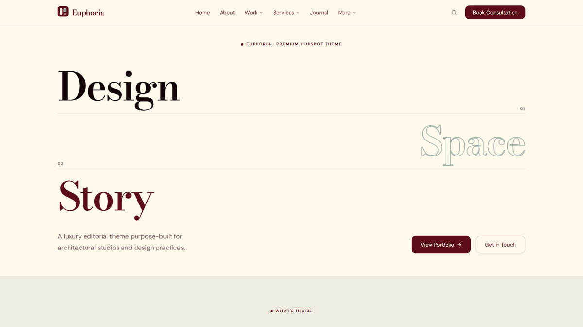 Home Minimal template preview