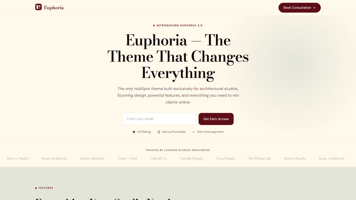Landing Page template preview
