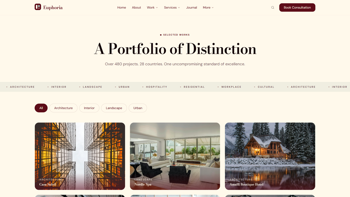 Portfolio template preview