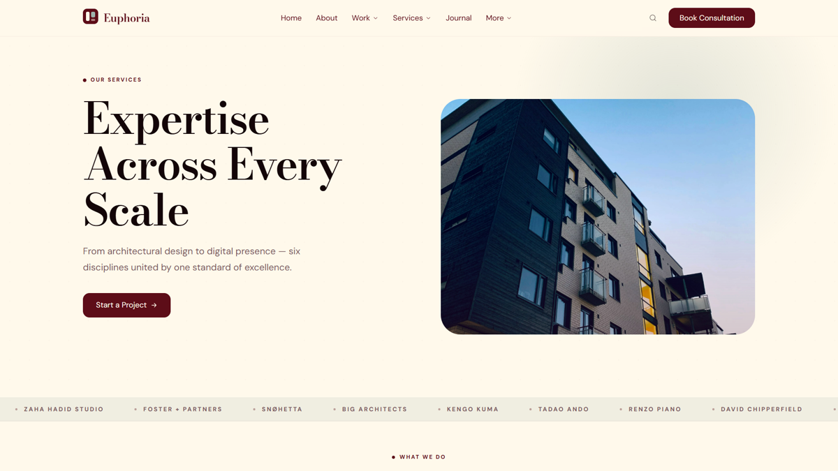 Services template preview
