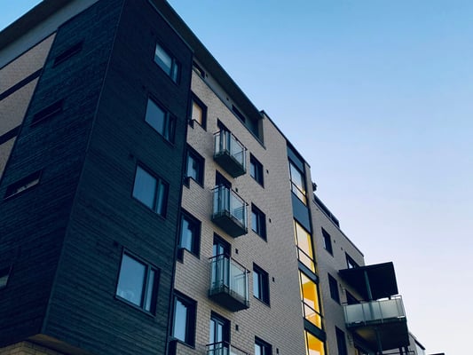 Coastal architecture at golden hour