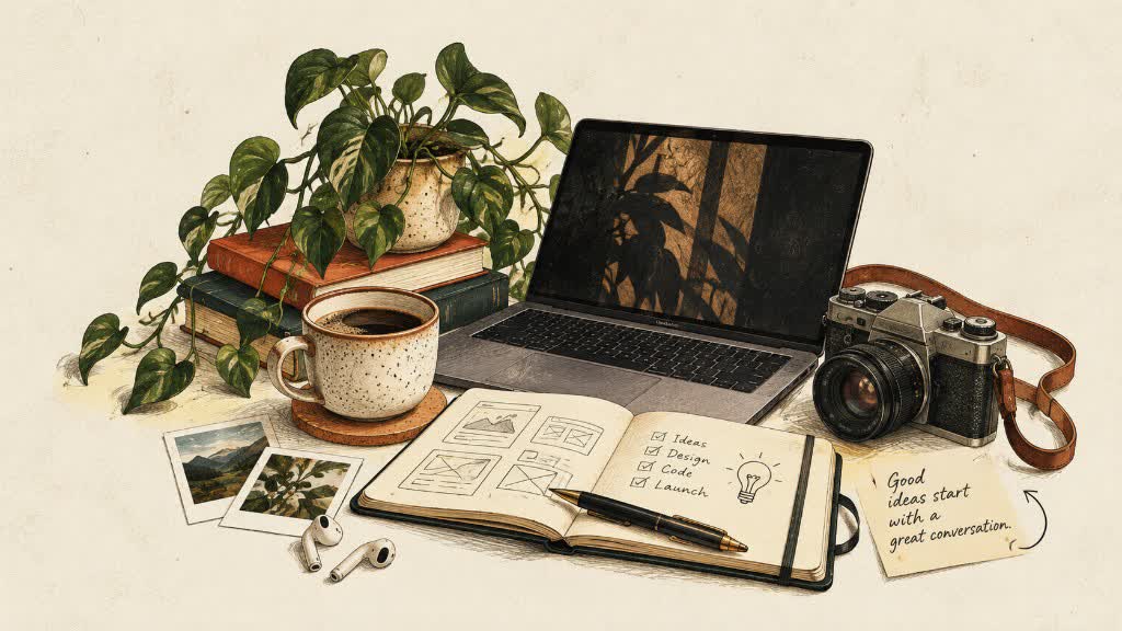 An illustrated sketchbook
