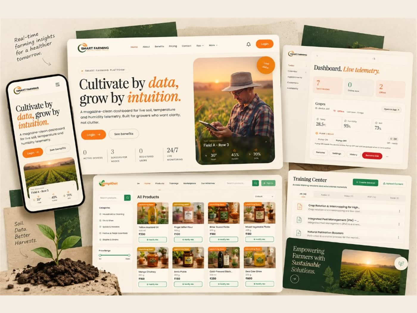Smart farming dashboard